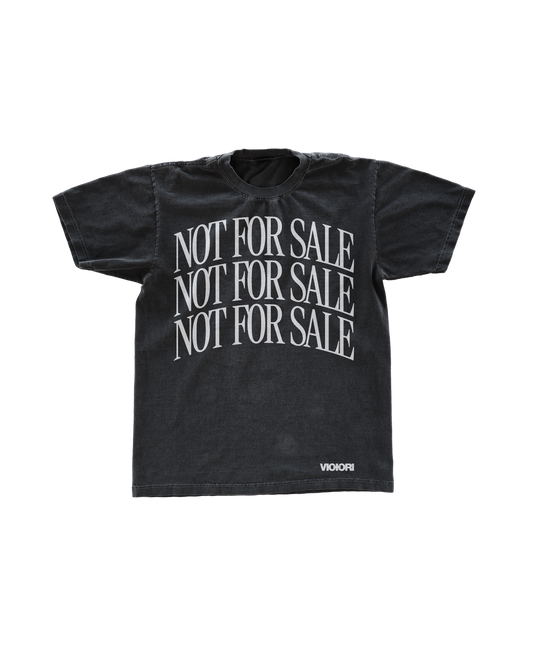Not For Sale Stacked Tee - White